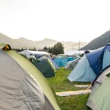 tents on the ground